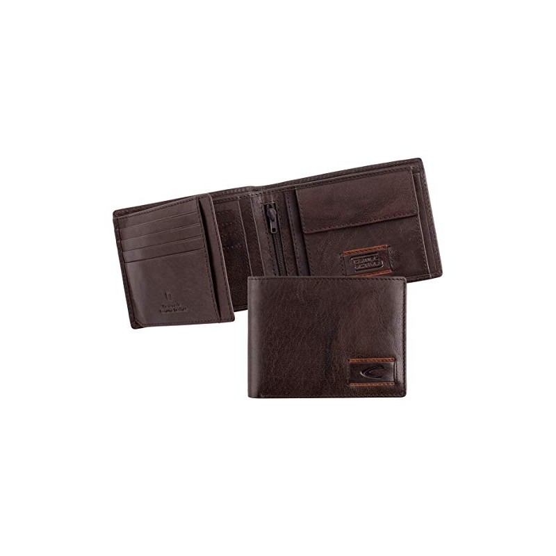 camel active Panama Herren Geldbörse Querformat Leder Mittelgroß Braun