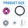 JDMSPEED Purple Universal CNC Billet Bumper Trunk Quick Release Fastener