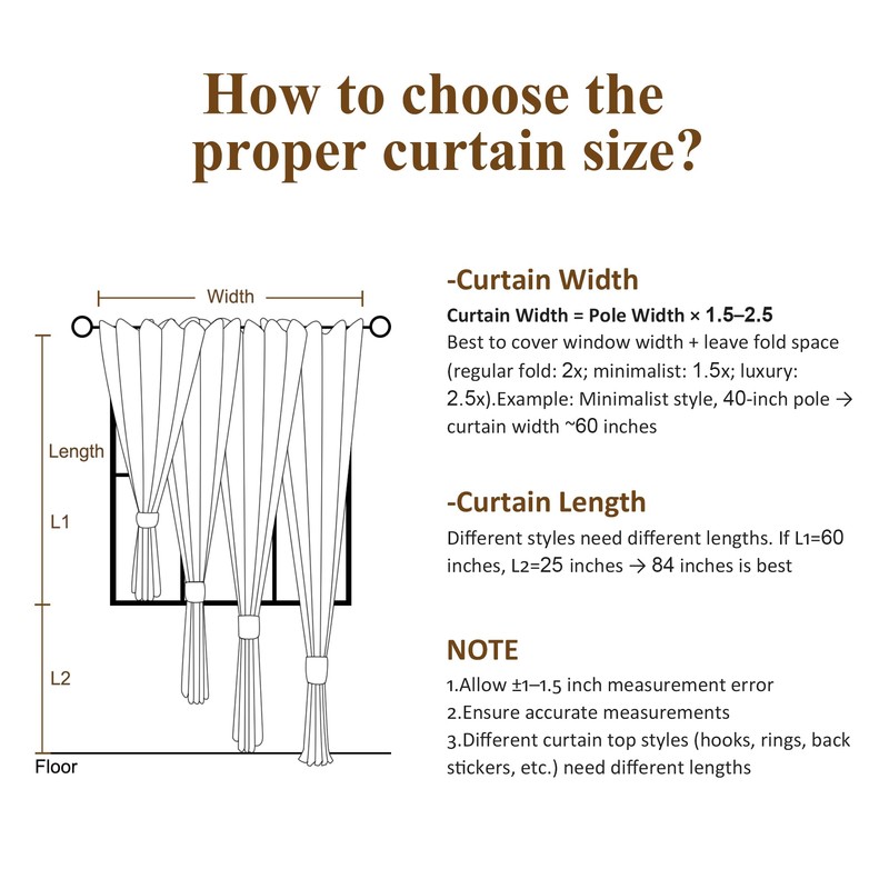 Extra Long 100% Blackout Linen Pleat Curtains 110 Inches Long