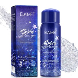 HANYWIL Body Glitter Spray, Glitter Spray for Hair, Body and Clothes, Long-Lasting Body Shimmer Spray Suitable for Stage, Festival Rave and Makeup Prom 2.11 Fl Oz