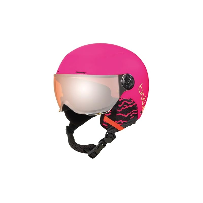 Bollé - Quiz Visor, Hot Pink Mat, Orange Gun Visor