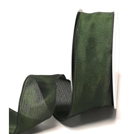 s.dekoda 2120-111 Ribbon 25 m x 40 mm Green Moss Green Wired Ribbon Gift Ribbon Decorative Ribbon