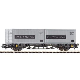 Piko H0 57747 H0 Containertragwagen "Deutrans" der DR "Deutrans" der DR