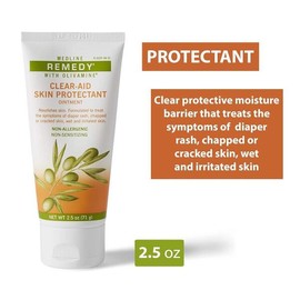 Medline 메드라인 레미디 보호제, 5온스 에이드 피부 2 올리바민 클리어 Medline Remedy Protectant, 5oz AID Skin 2 Olivamine Clear