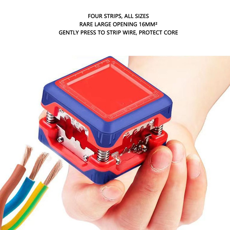 Wire Stripper Press Box Professional Versatile Cable Stripping Cutting Crimping