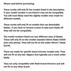 Trimmer Replacement 10 Setting Position Adjustable Guard Guide Comb 2mm - 11mm Compatible with Wahl All in One Lithium Ion Beard (Fits Only One Blade Size for Specific Models)