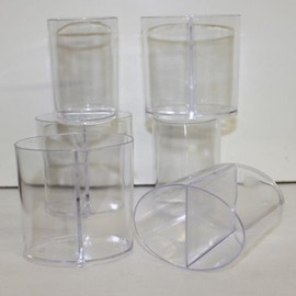 Caterers Two Chambered Divided Desert/Fruit/Vegetable Cup (Case of 200)