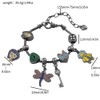 Pulsera Negra Muñeca Coraline Libelula Gato Llave Boton