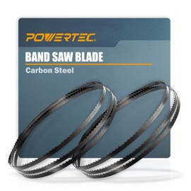 POWERTEC 62 Inch Bandsaw Blades, 3/8" x 6 TPI Band Saw Blades for Wen, Ryobi, Grizzly, Skil, Sears Craftsman and POWERTEC 9" Band Saw for Woodworking, 2 Pack (13133-P2)