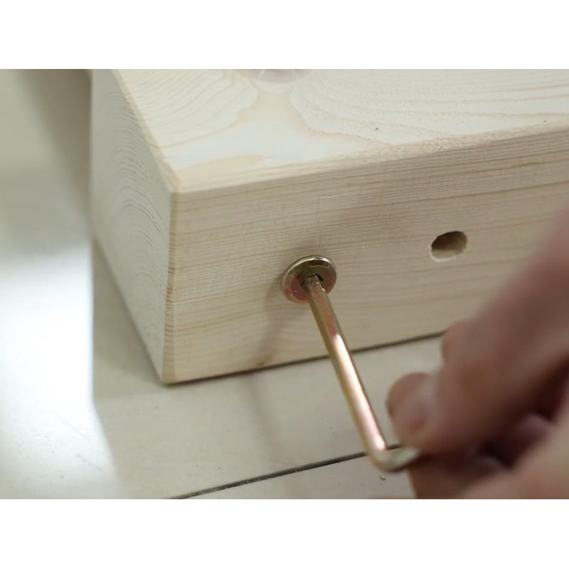 BinifiMux M8 x 90mm Bed Bolt Crib Screw Set -