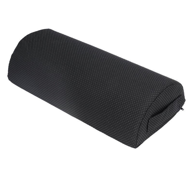 Under Desk Footrest Black Comfortable Relaxing Semi Circular Detachable Zipper