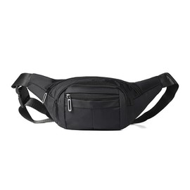 WESTEND Nylon Fanny Pack Waist Bag –Belt Bag with Multiple Zipper Pockets & Adjustable Strap
