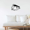 Extra Large 460mm 'Salmon Fish Head' Permanent Sticker Decal for