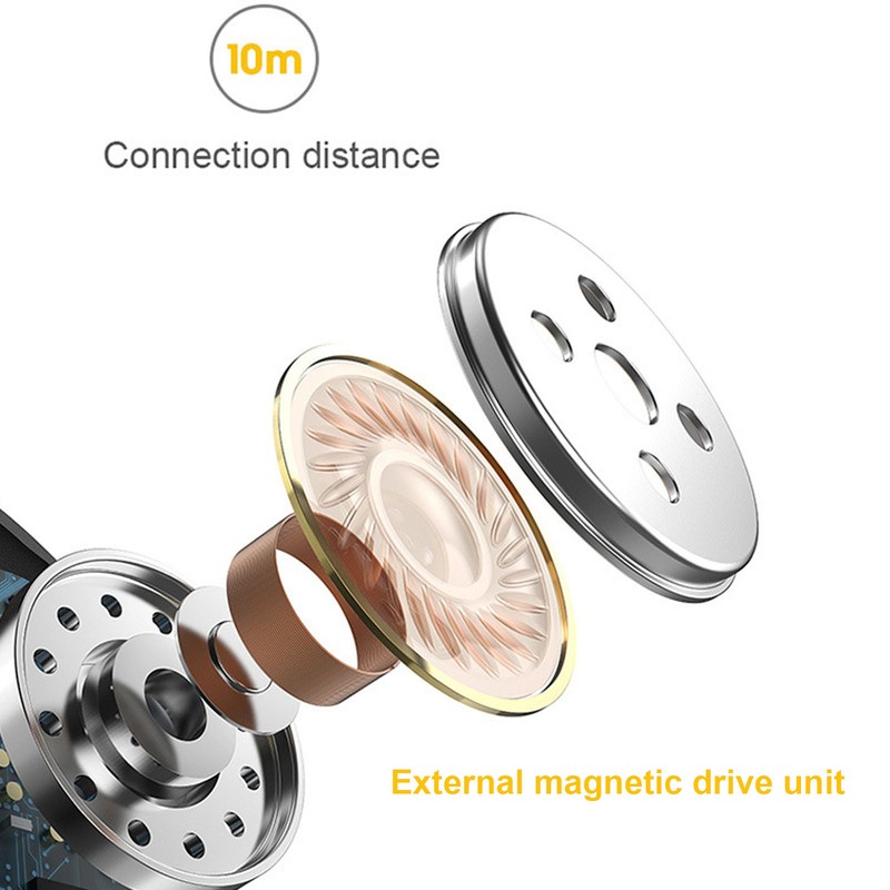 Bluetooth Headphones Multifunction Stereo Sound True Wireless Earbuds with Charging