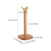 Bird Design Wood Paper Towel Holder, Farmhouse Decorative Standing Paper