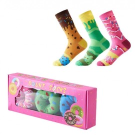 Hilarious Donut Dessert Socks: Funny, Witty & Unique Gag Gift for Friend's Birthday Funny