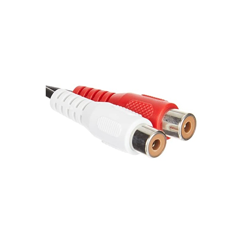Premium Cord Cable 1x RCA Male to 2x RCA Female