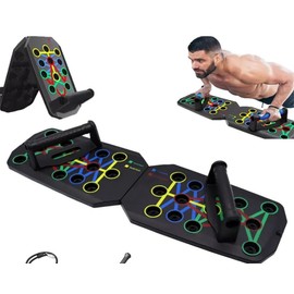 Bushora Push up Board-Push up Board Men- Foldable Portable Exercise Equipment, Multi-Function Strength Training Board for Men and Women