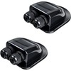 Mujiluxe Black 2 pieces roof feed-through, cable guide, cable guide,
