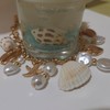 Gold Charm Necklace for Women Starfish Shell Conch Pearl Daisy