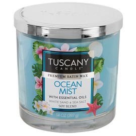 Tuscany Candle Ocean Mist: Sea Salt Scented Candle, 14 oz
