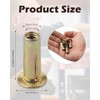 AOKLIT 200 Pack 1/4"-20 Multi-Grip Rivet Nut, Zinc-Plated Steel Rivet