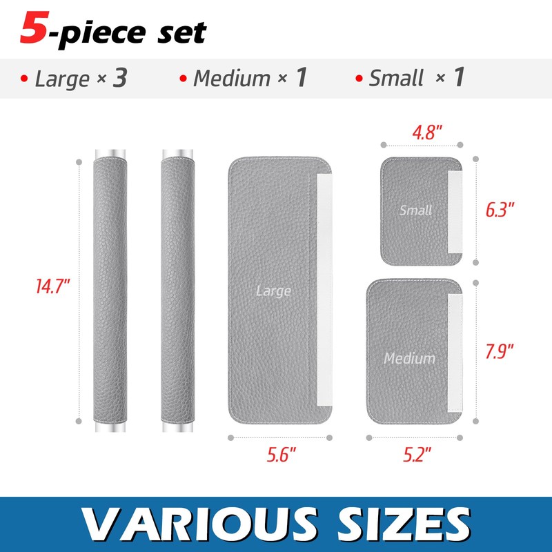 Rikzor Refrigerator Door Handle Covers, Set of 5, Adjustable Appliance