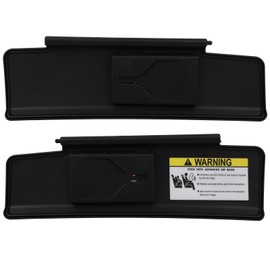 ECCPP Left & Right sides Sun Visor Assembly without Sunroof Black Fits For 2006-2015 For Mazda MX-5 Miata(NE5169270D02)