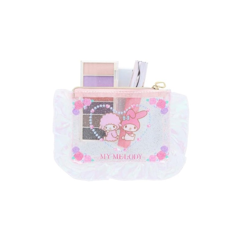 Sunstar Stationery Sanrio Character Pouch, Clear Pouch, Y2K Ballet Core,
