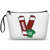 ARIOSEY Football Initial Birthday Graduation Gifts Cosmetic Travel Toiletry Bags