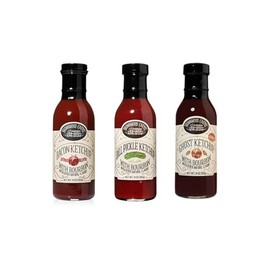 Brownwood Farms Flavored Ketchup with Bourbon, Made in Small Batches, Gluten Free and Delicious, From the Great Lakes Region (Variety, 14 Ounce)