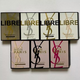YSL Mon Paris & Libre Collection Sample Spray Vial 7pc  Set