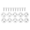 20pcs UTV Skid Plate WasherSet Rugged Metal Replacement for Polaris