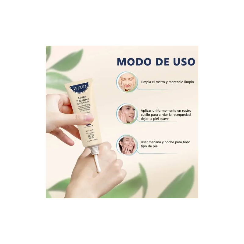 6 En 1 Crema Facial Corporal, Weud Aloe Karité Multiuso