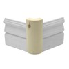 Pine Outside Radius Corner Base Block Bullnose, 3/4" x 2