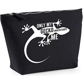 Hippowarehouse Only my gecko understands me printed make up cosmetic wash bag 18x19x9cm