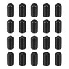 sourcing map 20 Pack 10mm ID Black Screw Thread Protectors