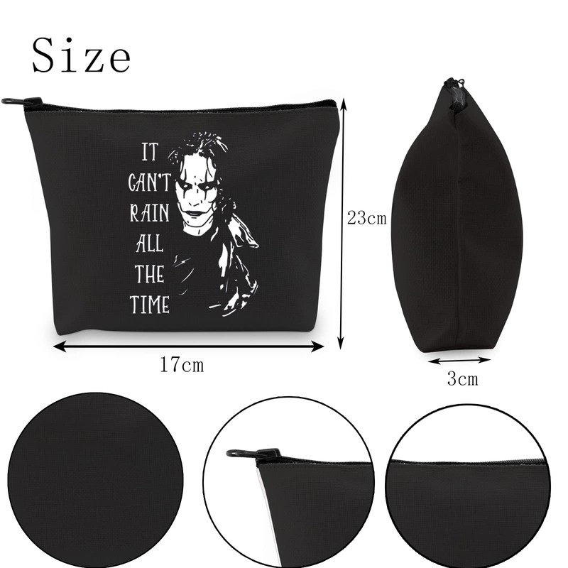 It Can't Rain All The Time Crow Inspired Cosmetic Bag,