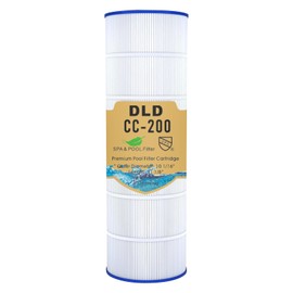 DLD CC200 Pool Filter Cartridge,Compatible with Pentair Clean&Clear 200，Pool Filter Cartridge Replacement Pentair R173217, PAP200, Unicel C-9419,Filbur FC-0688, L x OD:31 1/8" x10 1/16"|200 sq.ft