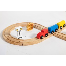 Hape 845765 Juguete Pista de Tren en 8, Madera