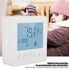 Programmable Thermostat Fireplace Digital Gas Fireplace Thermostat LCD Display Low