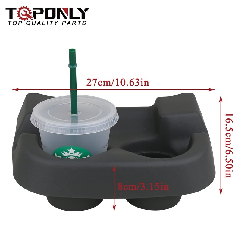 TQPONLY Center Console Cup Holder,Fitment 2000-2005 Ford Excursion/1999-2007 Ford F250