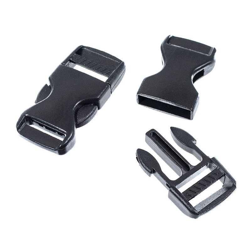 5 Pack - Flat Plastic Buckles for Paracord Bracelets, Dog