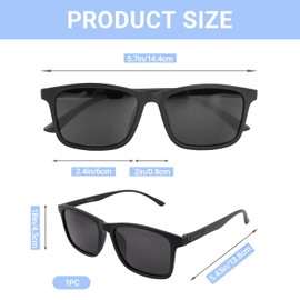 Vidsmow Polarised Sunglasses-Mens-Womens-UV400-Protection, Men Fishing Driving Travel, Lightweight Style Sun Glasses for Men, Black Retro Sunglasses for Outdoor Sports