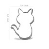 Keewah Cat Cookie Cutter - 4.5 x 3.4 inch -