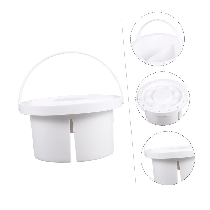 DOITOOL Pen Wash Bucket Multi-use Painting Brush Basin Tidy Art