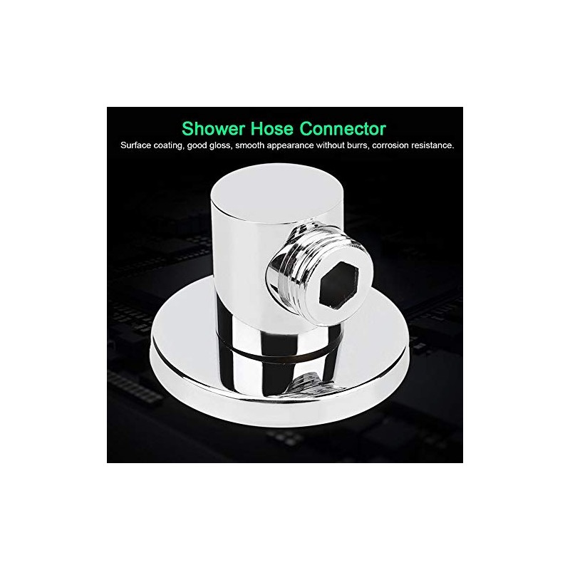 Shower Hose Connector, TOPINCN G1/2In Wall Elbow Mounted Bathroom Accessories