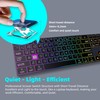 B.FRIENDIT Large Print Aluminum Bluetooth Keyboard for Mac,7 Backlit Computer