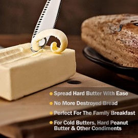 Nevkha Nevkha Stainless Steel Butter Knife - A Butter Spreader & Kitchen Gadget