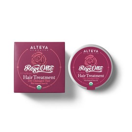 Alteya Biohaar Care Bulgaria Arische Rose 100ml – USDA Certified Organic All Natural Restores and stimulating – Biohaar Care and a Conditioner Essential Rosenöle (Damascus Rose), Suitable for Therapeutic Use